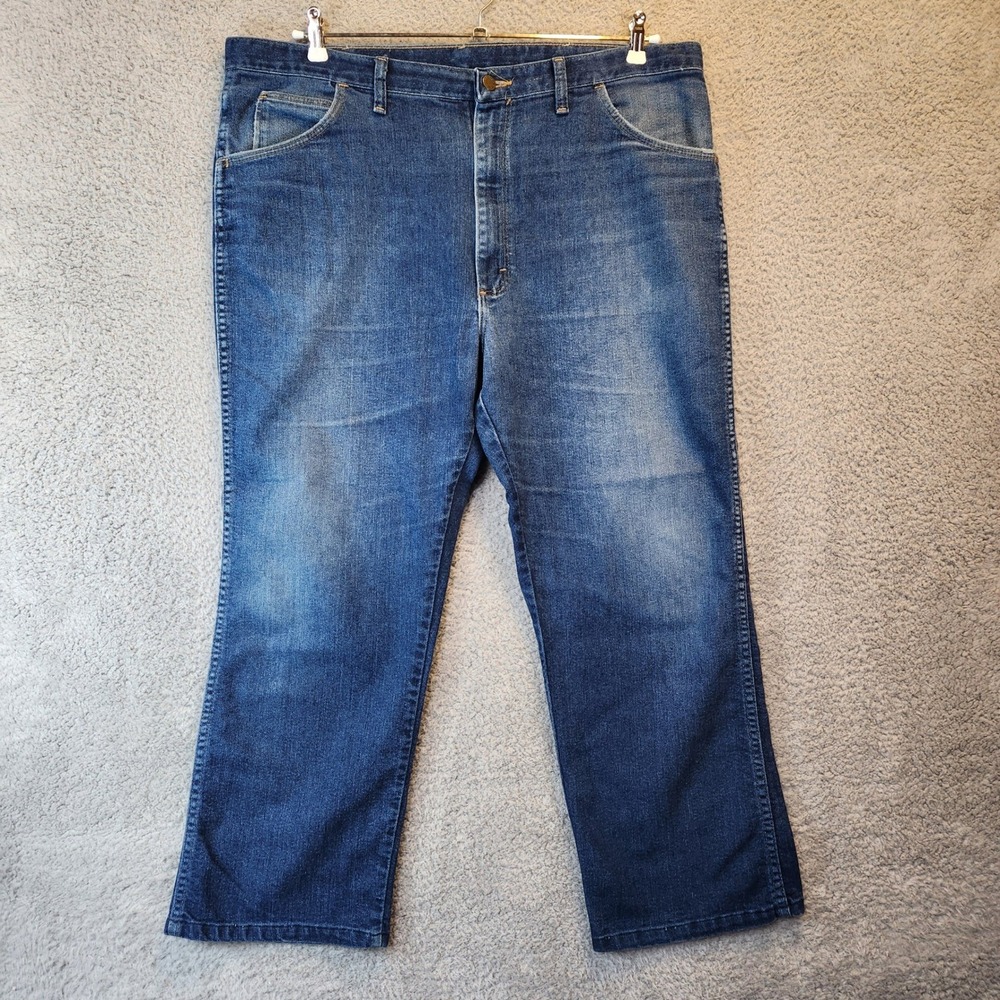 Wrangler Ruggedwear Jeans Mens‎ 42x30 (Measures 41x27) Medium Wash Straight Leg